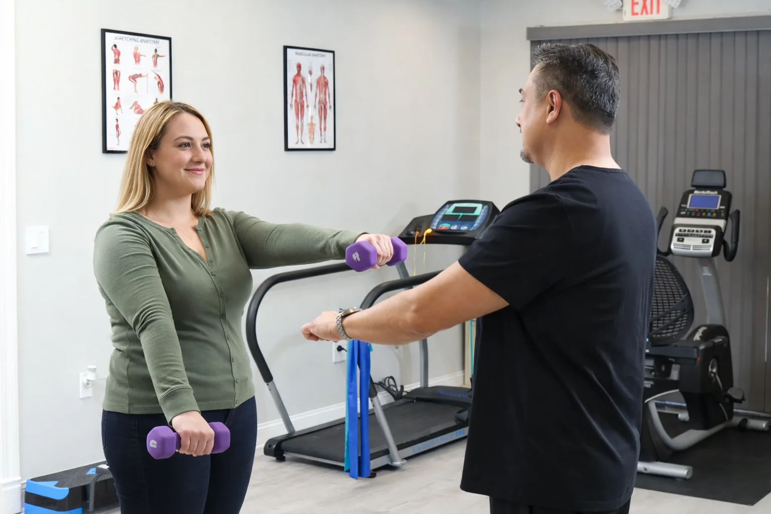 Dr. Omer with patient